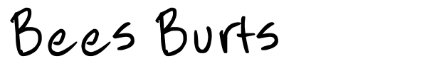Bees Burts font preview